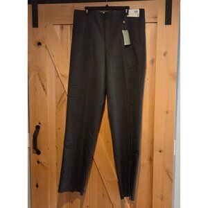 New! Louis Raphael Worsted Wool Pants Mens 40 X 38 Gray Pleated Dress Chino
